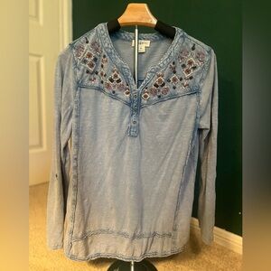 Macys Style & Co. pullover. Great with jeans. Beading in yoke, nice soft fabric.